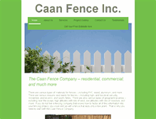 Tablet Screenshot of caanfenceinc.com